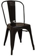 Kovová stolička RELIX čierna - Jedálenská stolička