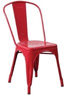 Kovová židle RELIX červená - Jídelní židle