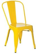 Kovová židle RELIX žlutá - Jídelní židle