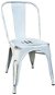 Kovová stolička RELIX biela antique - Jedálenská stolička