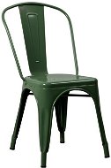 Kovov stolička RELIX zelená - Jedálenská stolička