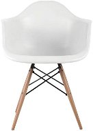 Dřevěné křesílko ALEA Bu, bílé - Jídelní židle