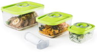 Food Container Set Status 4-piece Vacuum Container Set, GLASS, GREEN - Sada dóz