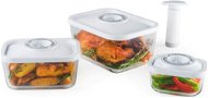 Food Container Set Status 4-piece Box Vacuum Set, GLASS, WHITE - Sada dóz