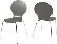 Line Dining Plywood Chair (SET 4 pcs) Grey - Dining Chair