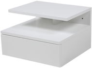 Bedside table Alison, 35 cm, white - Night Stand