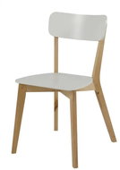 Dining chair wooden Corby (SET 2 pcs) birch / white - Dining Chair