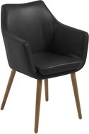 Marte Conference Chair with Armrests, Black - Dining Chair