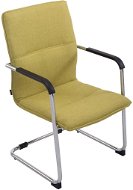 Conference chair with armrests Hudson textile green - Konferenciaszék
