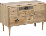 Thess Chest of Drawers with 5 Drawers and Door, 81cm, Brown - Chest of Drawers
