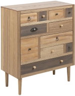Chest of 11 drawers Thess, 81 cm, brown - Chest of Drawers