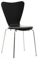 Story plywood chair, black / black - Dining Chair