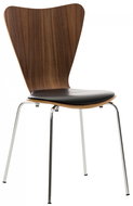 Story plywood chair, walnut / black - Dining Chair