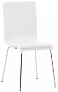 Pepino plywood dining chair, white / white - Dining Chair