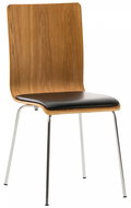 Pepino plywood dining chair, oak / black - Dining Chair