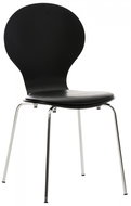 Dingo plywood chair, black / black - Dining Chair