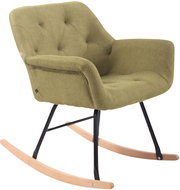 Rocking chair Giovanni textile green - Armchair