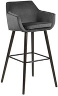 Bar chair Natania (SET 2 pcs), dark gray - Bar Stool