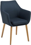Conference Chair with Armrests Marte B Blue - Dining Chair