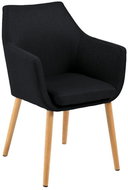 Conference Chair with Armrests Marte B Anthracite - Dining Chair