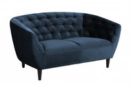 2-seater sofa Megan, 150 cm, blue - Couch