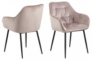 Armchair with armrests Ana (SET 2 pcs), pink - Armchair