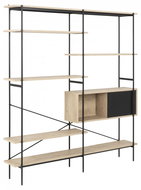 Bookcase / Library Mauris, 188cm, Oak - Shelving Unit