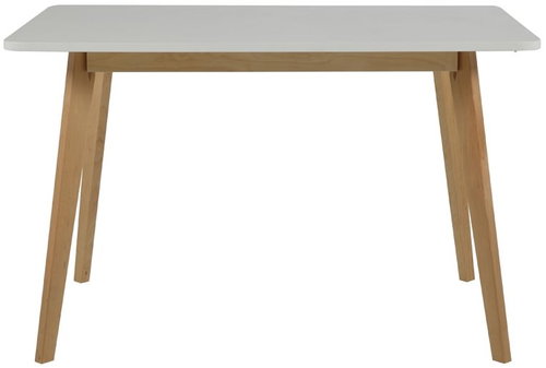 Corby dining table, 120 cm birch / white - Dining Table - Main image