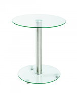 Side table Thea, 51 cm, clear glass - Side Table