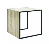 Baise coffee tables, set of 2 pieces, 45 cm, oak / black - Coffee Table