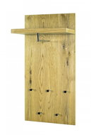 Wall Coat Rack with Logan Shelf, 100cm, Oak - Hall Set