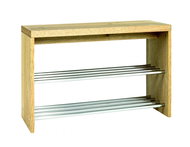 Logan Bench with Shoe Rack, 55cm, Oak - Bench