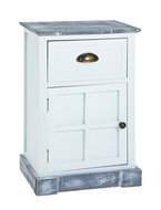 Bedside table Eddy, 60 cm, white - Night Stand