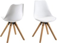 Dining chair Damian (SET 2 pcs), wood / white - Dining Chair