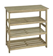 Yuri Rack with 4 Shelves, 72cm, Oak - Shelving Unit