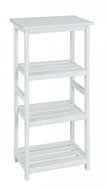 Rack with 4 Shelves Yuri, 87cm, White - Shelving Unit