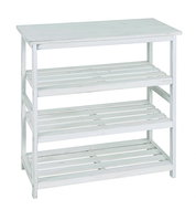 Rack with 4 Shelves Yuri, 72cm, White - Shelving Unit