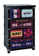 Talip chest of drawers, 87 cm, multicoloured - Chest of Drawers