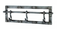 Trident Coat Hanger with 3 Hooks, 15cm, Anthracite - Coat Hanger