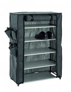 Pauly Textile Shoe Rack, 90cm, Grey/Black - Shoe Rack