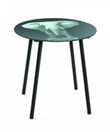 Elefa round table, 41 cm, black / gray - Side Table