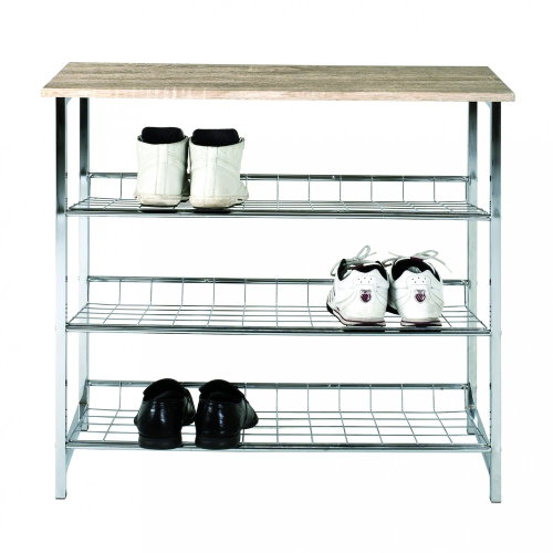 Shoe Box with 3 Shelves Divo, 86cm - Shoe Rack - Main image