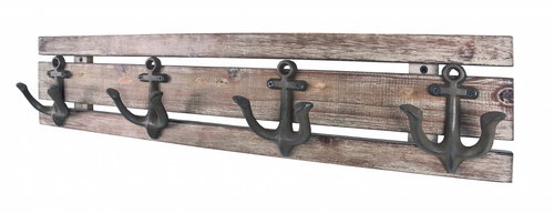 Ditro Wall Rack, 66cm, Brown - Coat Hanger - Main image