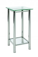 Embu Side Table, 72cm, Clear Glass - Side Table
