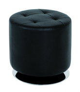 Josiah Stool, 40cm, Chrome/Black - Stool