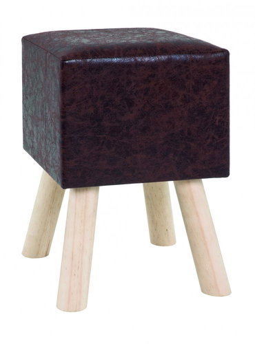 Nova Chair, 45cm, Solid/Dark Brown - Stool - Main image