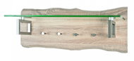Wall Hanger Nolan, 75cm, Oak/Stainless-steel - Coat Hanger