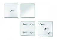 Jordan Wall Coat Rack, Set of 4 pieces, 15cm, White - Coat Hanger