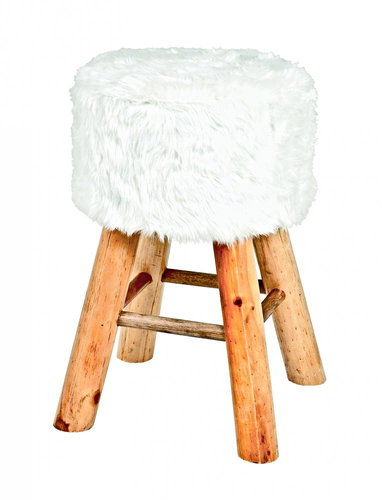 Stool Nova I., 45cm, Solid/White - Stool - Main image