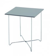 Nash coffee table, 51 cm, chrome / gray - Coffee Table